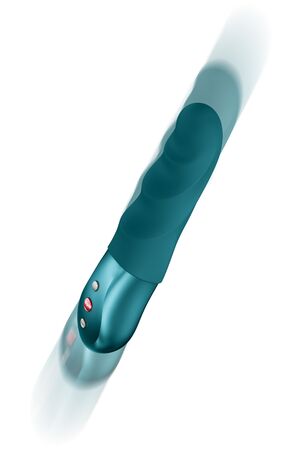 Зеленый вибратор-пульсатор Stronic Petite - 17 см.